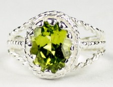 PERIDOT Sterling Silver Ladies Ring -Handmade SR070