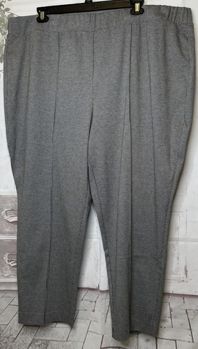 Croft & Barrow Womens Houndstooth Mid Rise Straight Ankle Pants Plus Sz. 3X NEW - Picture 2 of 11