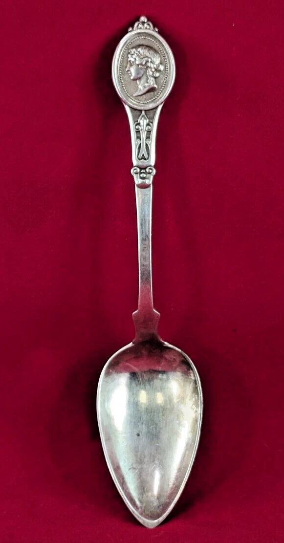 Medallion by KC&J Sterling Silver Serving Spoon, 8 1/2" Monogrammed