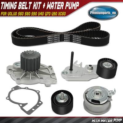 Timing Belt Kit+Water Pump for Volvo S60 S80 S90 V40 V70 V90 XC60 XC70 ...