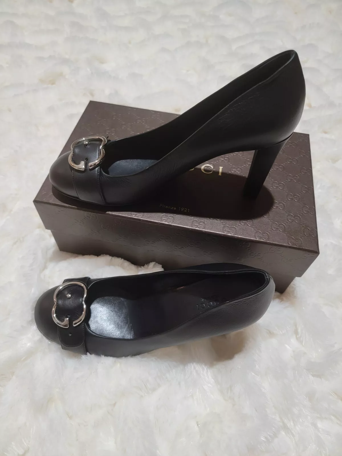 Pump Gucci Sachalin Det noir (à peine porté) taille 39,5