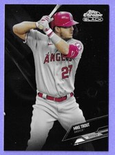2021 Topps Chrome Black Mike Trout Base #70