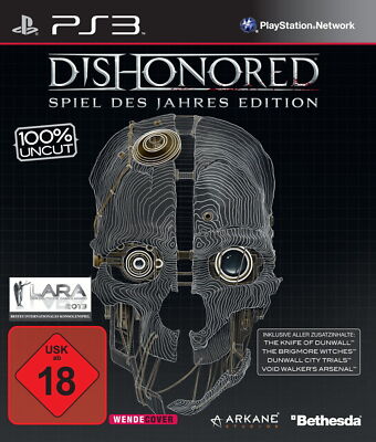 PS3 - Dishonored #Game of the Year Edition DE/EN mit OVP / Pappschuber