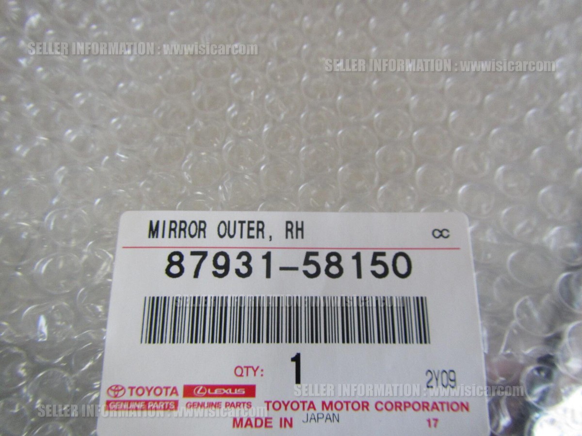 TOYOTA ALPHARD VELLFIRE AGH30W OUTER MIRROR RH 87931-58150