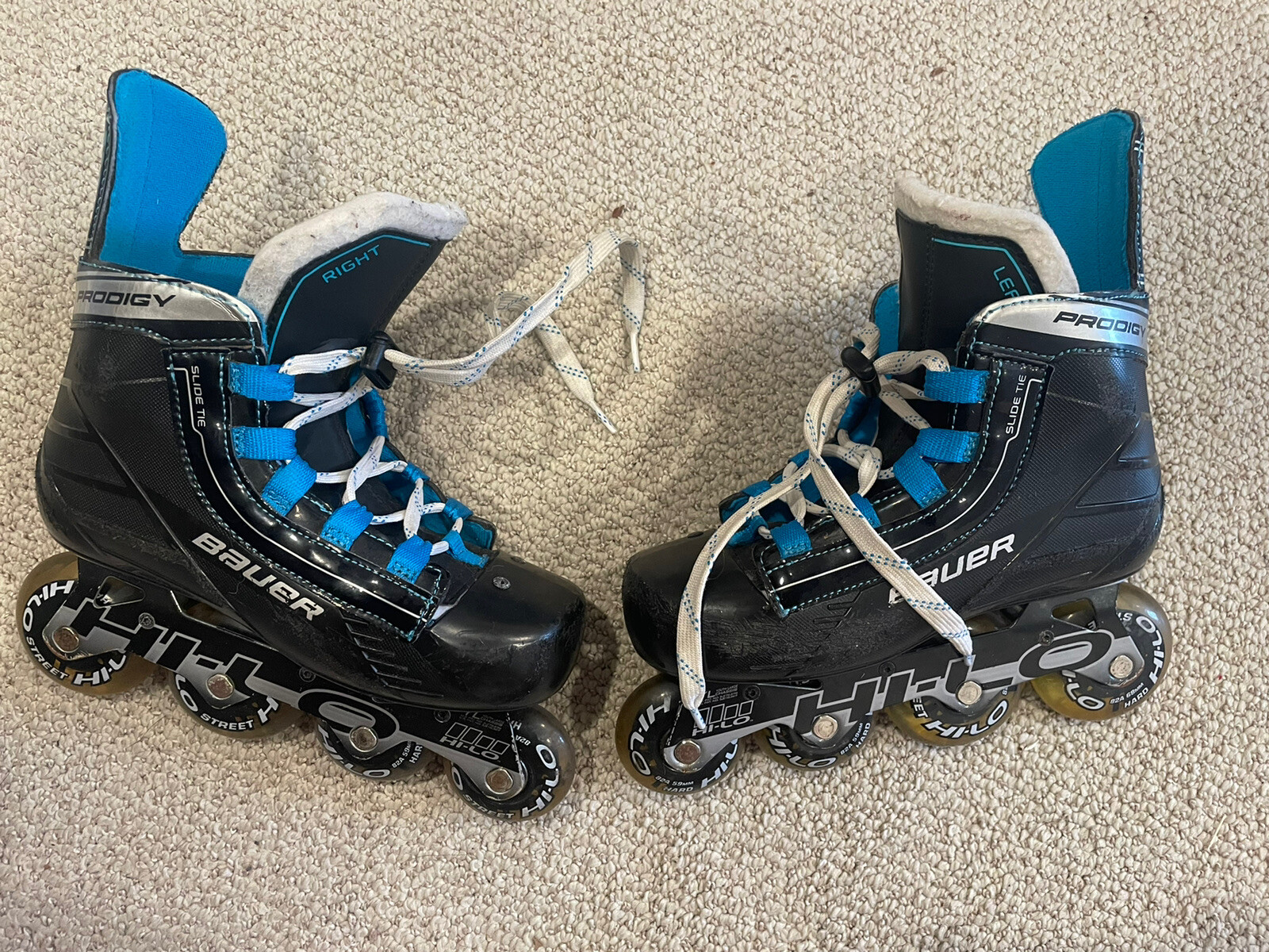 Bauer Prodigy Inline Roller Skates Size JR 12 US Shoe Size 2.03.0