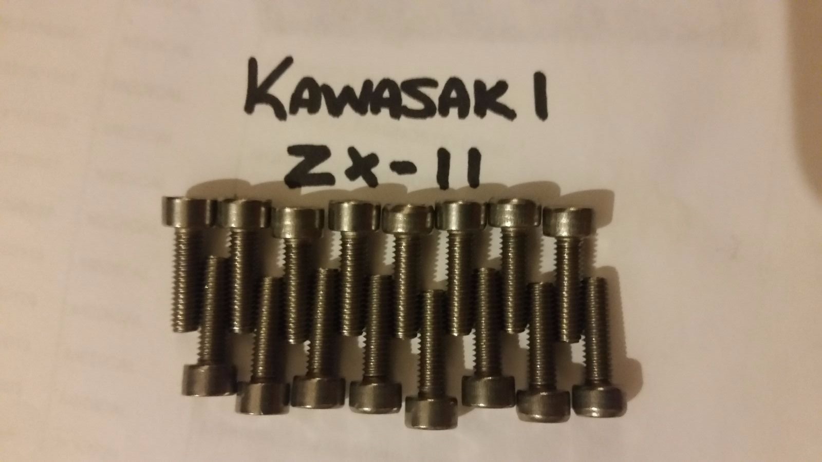 Kawasaki ZX11 (9092) Carburetor Carb Screw Upgrade Stainless Steel