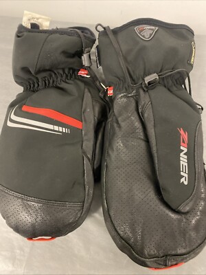 Zanier Mittens Gloves GTX HE Men's Winter Ski Gore-tex M 8.5 Black /110-67