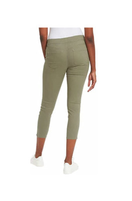 NWT Gloria Vanderbilt Women's Pull-On Crop Pant Military Green Size 6 $80 3E001