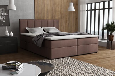 Boxspringbett Schlafzimmerbett mit 2 Bettkästen H2/H3 Matratze inkl. Topper LISA