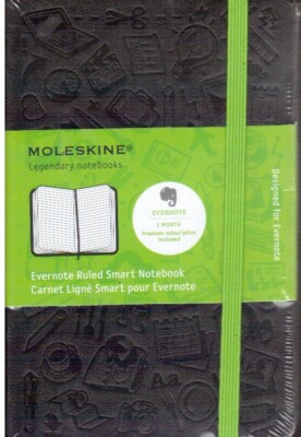 Moleskine Classic Hard Cover Ruled Pocket 9x14 cm Evernote Smart Notebook NEW