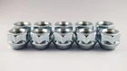 Set of 10 x Extra Short Spacer Nuts M12 x 1.5, 19mm Hex Open