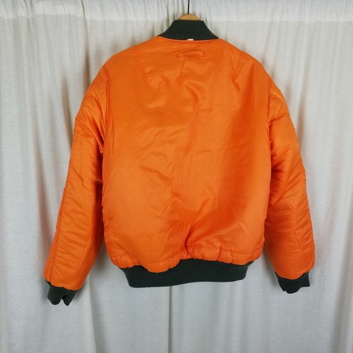 Vintage Jacket Flyers Man Intermediate MA 1 Aviator Flight Bomber Mens L USAF - Picture 9 of 12