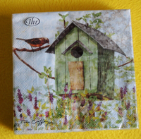 20 Servietten Vogelhaus Vogel VöGel 1 Packung Ovp Motivservietten Birdhouse Ihr