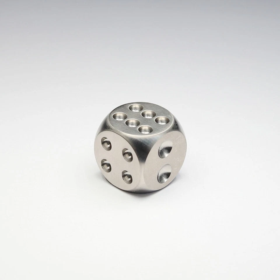 EDC Creative Solid TC4 Titanium Alloy Dice EDC Toy KTV Entertainment Supplies - Image 4 of 4