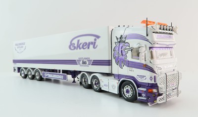 Tekno 84753 Scania R-Serie Streamline Topline 3-axle Box Trailer 