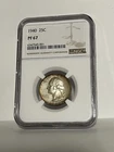 1940 25C NGC PF 67 1940 WASHINGTON QUARTER PROOF SILVER 25c