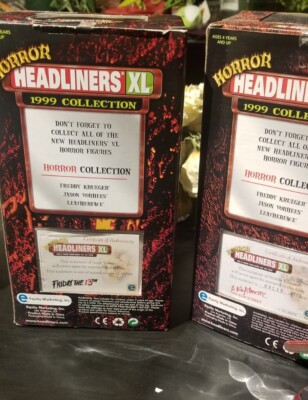 Horror Headliners XL new Freddy and Jason in box and