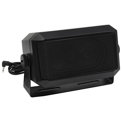 5W External Communications Speaker 3.5mm for CB Ham GMRS Radio Scanner - Black