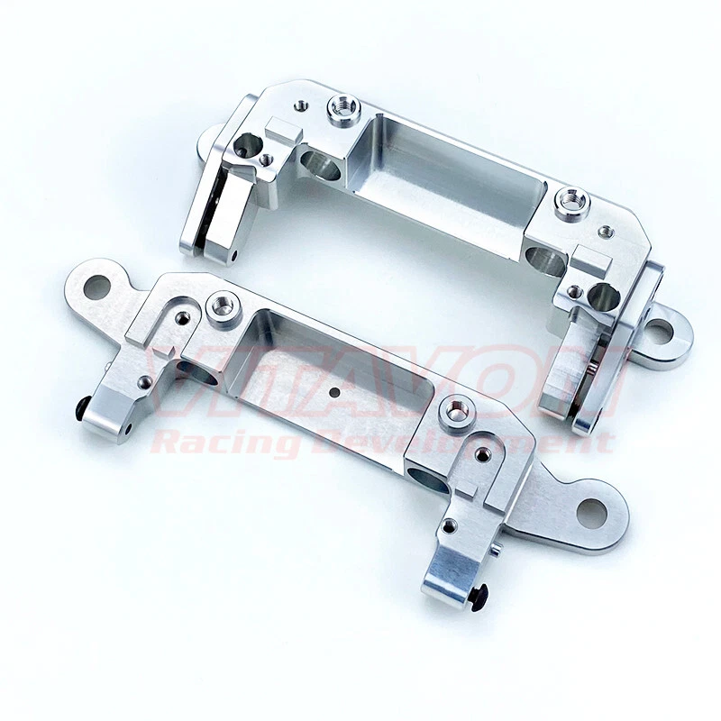 Vitavon CNC Alu7075 Front & Rear Bumper Mount for Axial SCX6 Trail Honcho1/6 Sil - Image 4 of 4