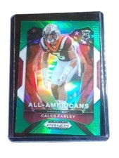 2021 Panini Prizm Draft Picks Caleb Farley Green Prizm All-American Rookie Mint