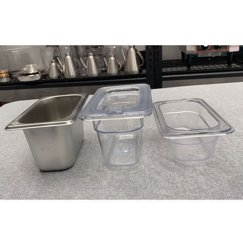 2X 1/9 Stainless Steel Brain Marie GN Steam Tray Pan Container Food 10cm depth - Picture 11 of 12