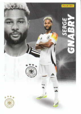 Serge Gnabry Rechtsaußen DFB-Team 2024 Fußball Sammelkarte BA-14 Panini