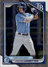 2024 BOWMAN PROSPECT CHROME TAMPA BAY RAYS - COLTON LEDBETTER #BCP-124