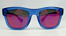 Sunglasses Havaianas PARATY/M Blue Frame Pink Mirror Lens New