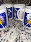 4 PC Vintage Morton Salt Umbrella Girl Bryan China Coffee Tea Mugs Cups 1990's — photo 6
