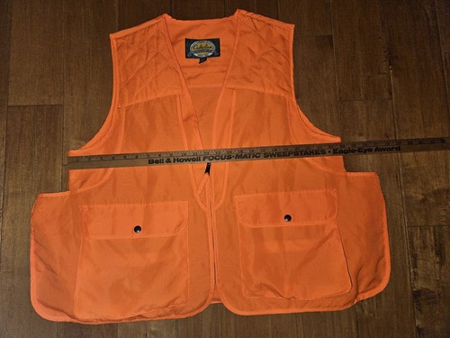 Cabela's Men's Hunting Vest Blaze Safety Orange Utility Size Large - Picture 10 of 13