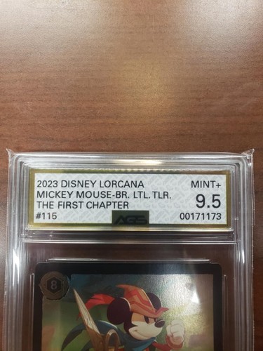 Disney Lorcana Mickey Mouse BR 2023 LTL. TLR. Calificado AGS 9,5 casi como nuevo - como nuevo - Imagen 3 de 3