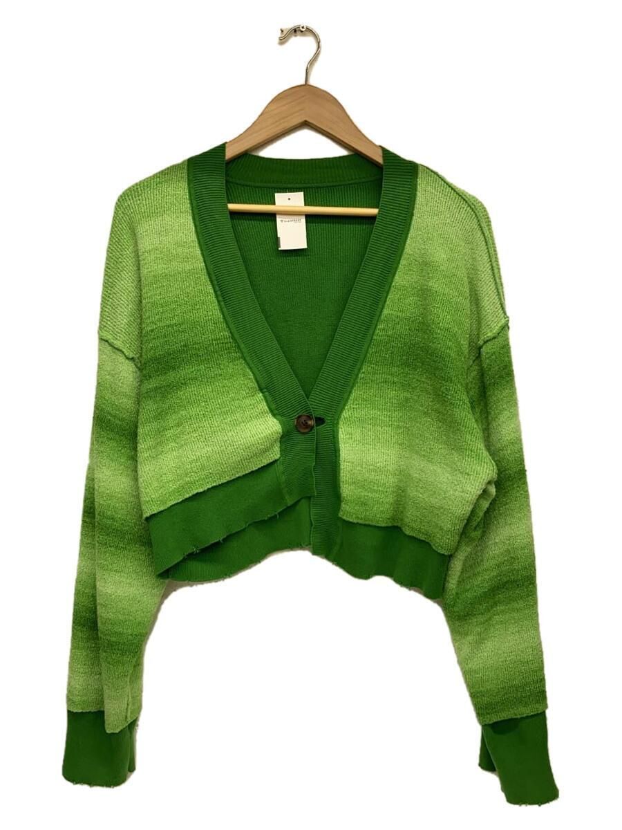 PERVERZE CARDIGAN REVERSIBLE DAMAGE FREE COTTON Green PERVERZE CARDIGAN REVERSIBLE DAMAGE FREE COTTON Green
