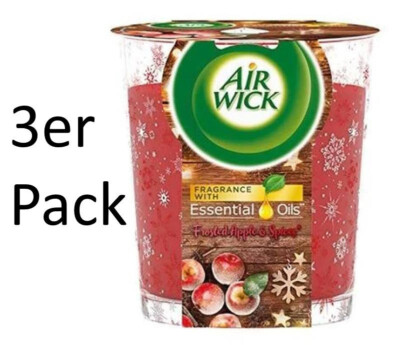 (161,43 /Kg) Air Wick - Frosted Apple & Spices Duftkerze 105g