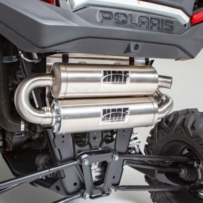 Polaris RZR XP1000 HMF Ultra Quiet Twin Loop Stainless Exhaust