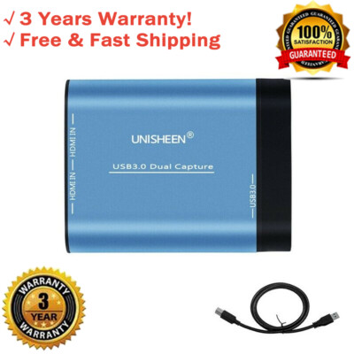 UNISHEEN UC3300H USB3.0 60FPS HDMI Video Recorder For 1080P Live Streaming VMix