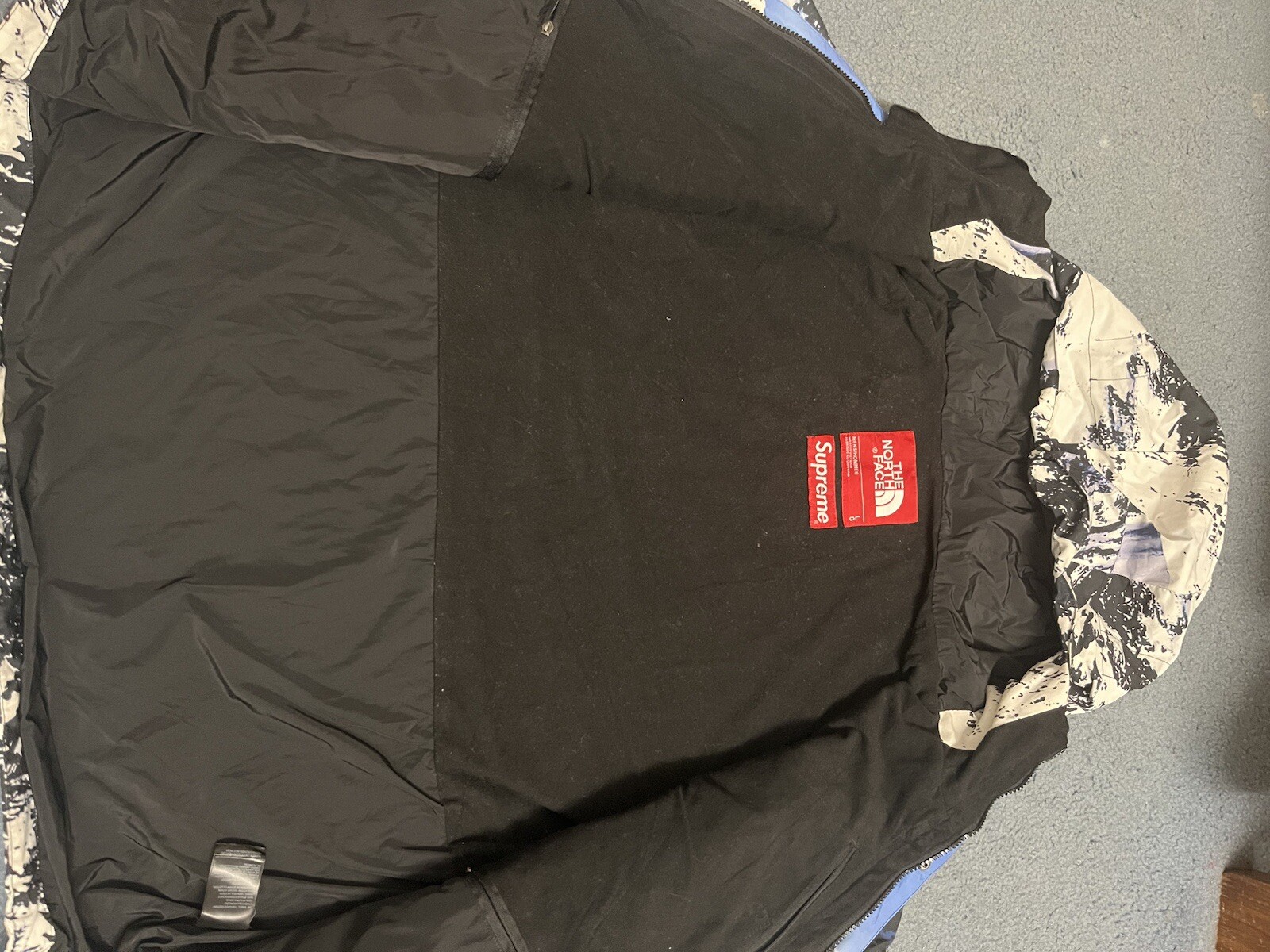 Supreme X The North Face Mountain Jacket Blue/White/Black Size Large image 4
