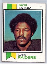 1973 Topps #288 Jack Tatum Rookie Card RC Vintage NFL Raiders HOF Legend. rookie card picture