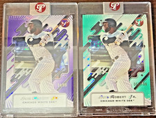 2025 Topps Pristine Luis Robert Jr. Purple #/99 & #/199 New York Mets 2 ENCASED
