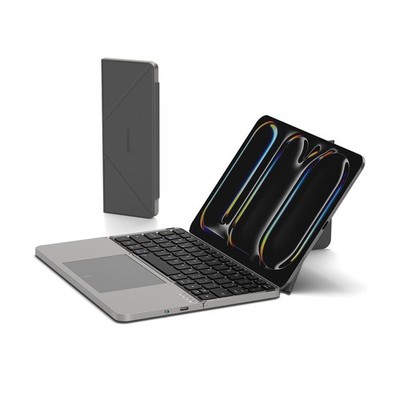 MicroPack Foldable Bluetooth Keyboard with Touchpad & Stand for iPad/iPhone/M...