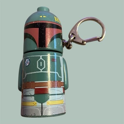 Boba Fett 2008 Star Wars Stack-Ems Keychain Figure Vintage y2k