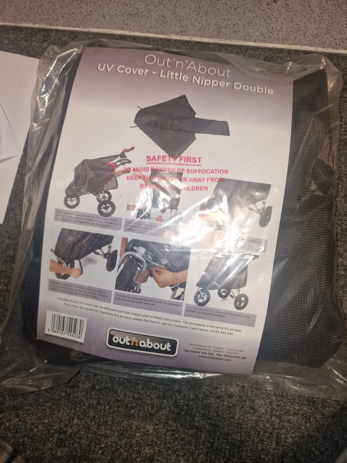 Out n About Double Sunshade UV Protection – Fits nipper 360, GT & little nipper