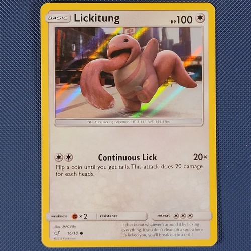 Lickitung 16/18 Detective Pikachu Holo Common