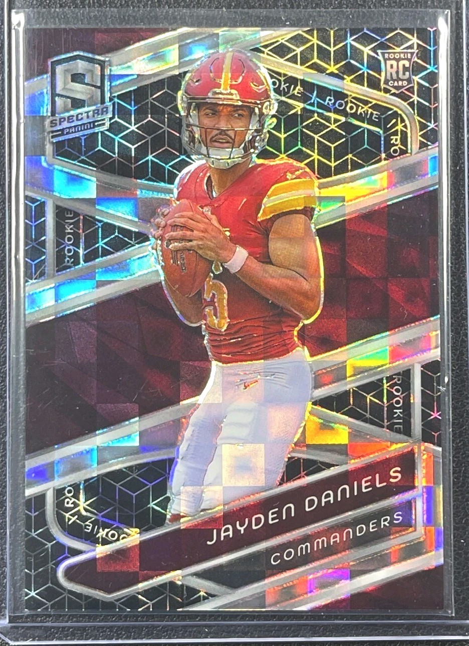 2024 PANINI SPECTRA JAYDEN DANIELS #115 SPECTRIS ROOKIE 26/30 COMMANDERS RARE🔥