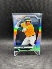 2025 Panini Prizm Baseball - Silver Prizm Myles Naylor #214 Oakland