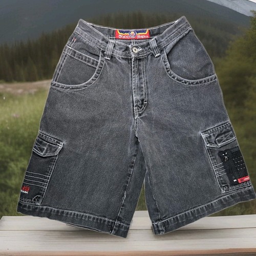 Vintage Jnco Shorts Herren Gr. 28 schwarz Jeans Denim hat Mängel