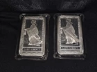 2 PAMP 10 oz Each Silver Bar Lady of Liberty With Plastic  Sealed