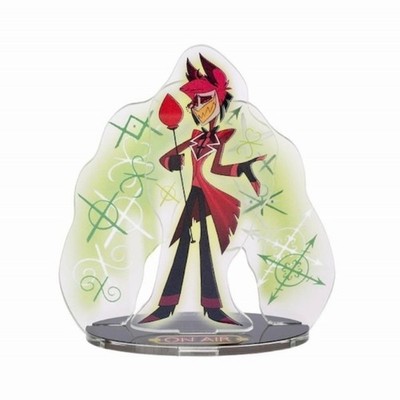 Hazbin Hotel Alastor Sitting Plush Mascot Layer Acrylic Stand Set