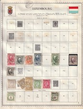 Luxembourg Mint & Used Selection on 8 Pages 1891-1949