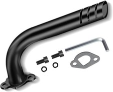 Upgrade Header Exhaust Pipe Kit for Non Hemi Predator 212cc 196cc 6.5HP Black