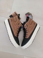 Hombres Talla 10 Vans Sk8-Hi Del Pato Mte Pato Botas Cuero Negro Marrón Hi Sk8